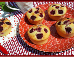 Petits moelleux aux framboises