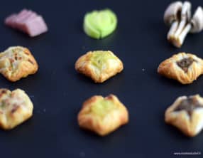 Paniers feuilletés apéritifs aux champignons