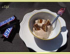 Glace aux Snickers