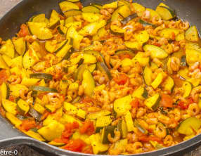 Crevettes aux courgettes et aux épices