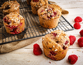Muffins healthy à la framboise