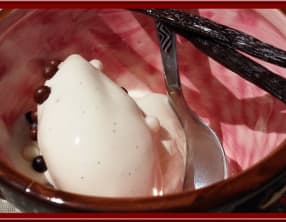 Crème glacée au mascarpone vanillé