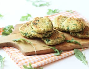 Galettes de lentilles corail et brocoli