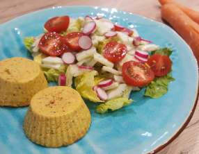 Flan de carottes au basilic