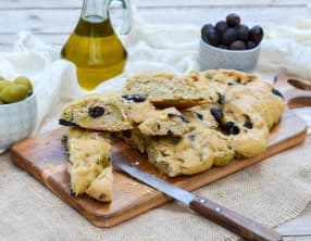 Fougasse aux 2 olives