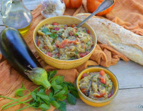 Salade d’aubergines à la marocaine