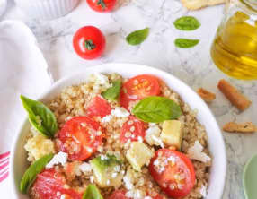 Salade de quinoa, avocat et pamplemousse