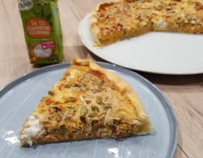 Quiche à la carotte, au chèvre et au cumin