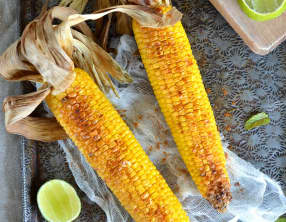 Maïs grillé au four