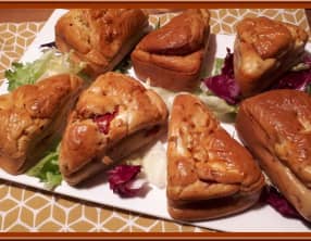 Minis cakes poivrons marinés et feta