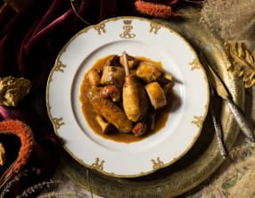 Fricassée de poularde aux écrevisses