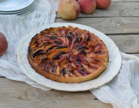 Tarte aux pêches