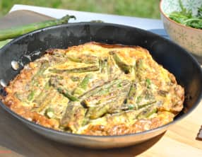 Frittata aux asperges vertes