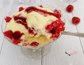 Tiramisu aux framboises et à la noix de coco