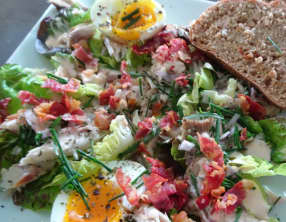 Salade au maquereau fumé