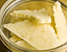 Meringue de pomme déshydratée