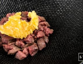 Tartare de bœuf et sa glace à l'échalote