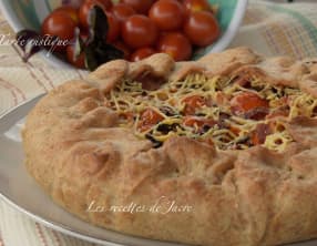 Tarte rustique aux tomates cerises