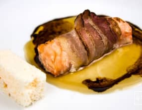 Saumon confit flamme