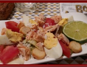 Salade de saumon croustillant