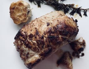 Quasi de veau à l’ail au romarin