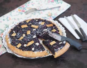 Tarte myrtille amande légère et rustique
