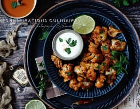 Chou fleur au four à la sauce piquante