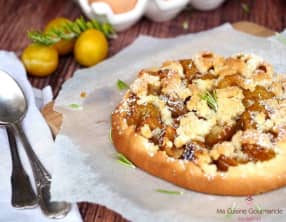 Tarte Rustique Mirabelles Romarin