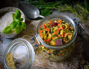 Préparation déshydratée pour soupe minestrone