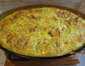 Gratin de pommes de terre, courgettes et tomates