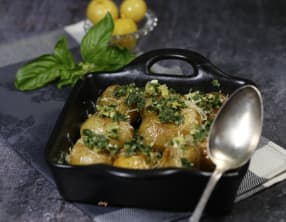 Pommes de terre à la gremolata basilic et citron confit