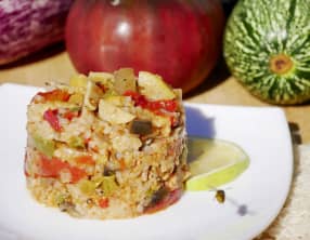 Riz pilaf aux légumes d'été