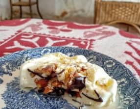 Glace à l’amande pralinée