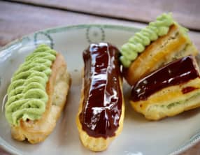 Éclair pistache chocolat