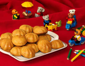 Coquelines fraise et chocolat noisettes