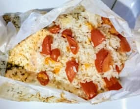 Le saumon en papillote