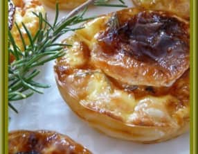 Tartelettes au chèvre miel et romarin