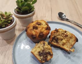 Muffins américains aux pépites de chocolat