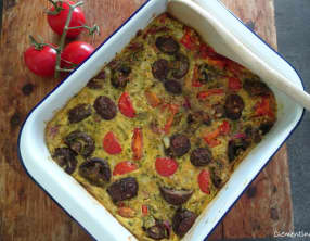 Clafoutis de légumes au curry à l'indienne