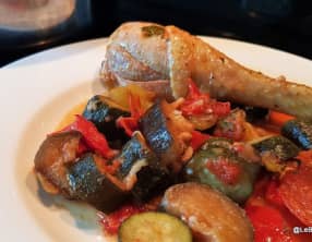 Poulet à la ratatouille