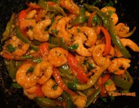 Crevettes façon Fajitas