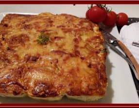 Quiche sans pâte aux haricots verts et pommes de terre