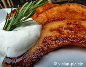 Melon mariné à la plancha