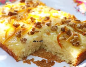 Gâteau à l'ananas et zestes d'orange confits