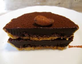Tartelettes au chocolat et fèves de cacao