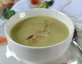 Velouté de brocolis et fromage frais