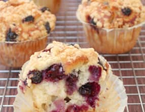 Muffins aux myrtilles