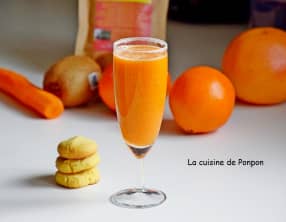 Jus d'orange, carotte, kiwi et acérola