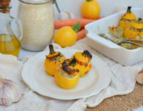 Courgettes farcies au riz