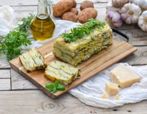 Terrine de pommes de terre et fines herbes